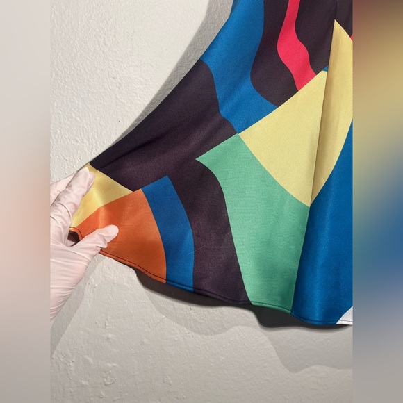 $265 MRSP | STAUD - Mini Milla Dress | Marble Wave | NWT | 00 - Picture 16 of 16